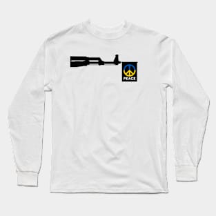 Peace sign at the end of the gun Long Sleeve T-Shirt